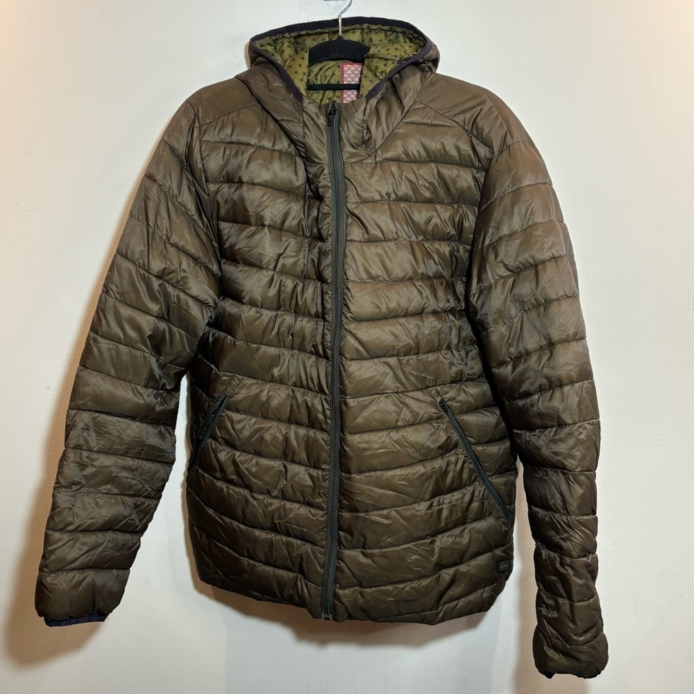 SCOTCH & SODA Sz XL My Favourite Quilted Number 12 Zip Up Hooded Puffer Coat